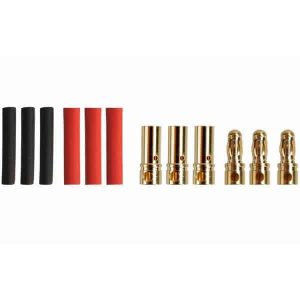 Gold connector 3,5mm (3 pairs)