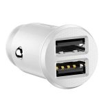 Baseus Grain 2x USB 5V 3.1A Car Charger - White