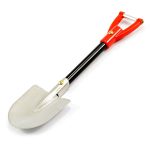 FASTRAX Red Handle Metal Spade Shovel