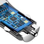 Baseus Gentelman Dual USB Car Charger - Black - Image 3