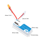 BETAFPV 300mAh 3S 45C Lipo Battery (2PCS) - Image 4