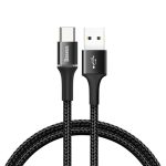 Baseus Usb-C Cable with LED Backlight Halo 3A 1M (Βlack)