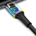 Baseus Usb-C Cable with LED Backlight Halo 3A 1M (Βlack) - Image 6