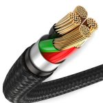 Baseus Usb-C Cable with LED Backlight Halo 3A 1M (Βlack) - Image 9