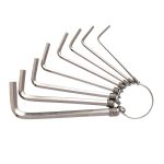 Hex Key Sets 1.5-6mm Deli Tools EDL3080 (Silver)