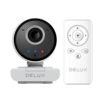 Delux DC07 Smart Webcam with Tracking and Built-in Microphone 2MP 1920x1080p (White)