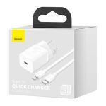 Baseus Super Si Quick Charger 1C 20W with USB-C Cable for Lightning 1m (White) - Image 11