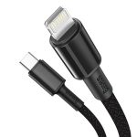 Baseus High Density Braided Cable USB-C to Lightning 20W 5A PD 1m (Black)
