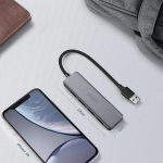 UGREEN Adapter 4in1 Hub USB-C to 4x USB 3.0 + Micro USB (Gray) - Image 2