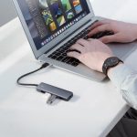 UGREEN Adapter 4in1 Hub USB-C to 4x USB 3.0 + Micro USB (Gray) - Image 4