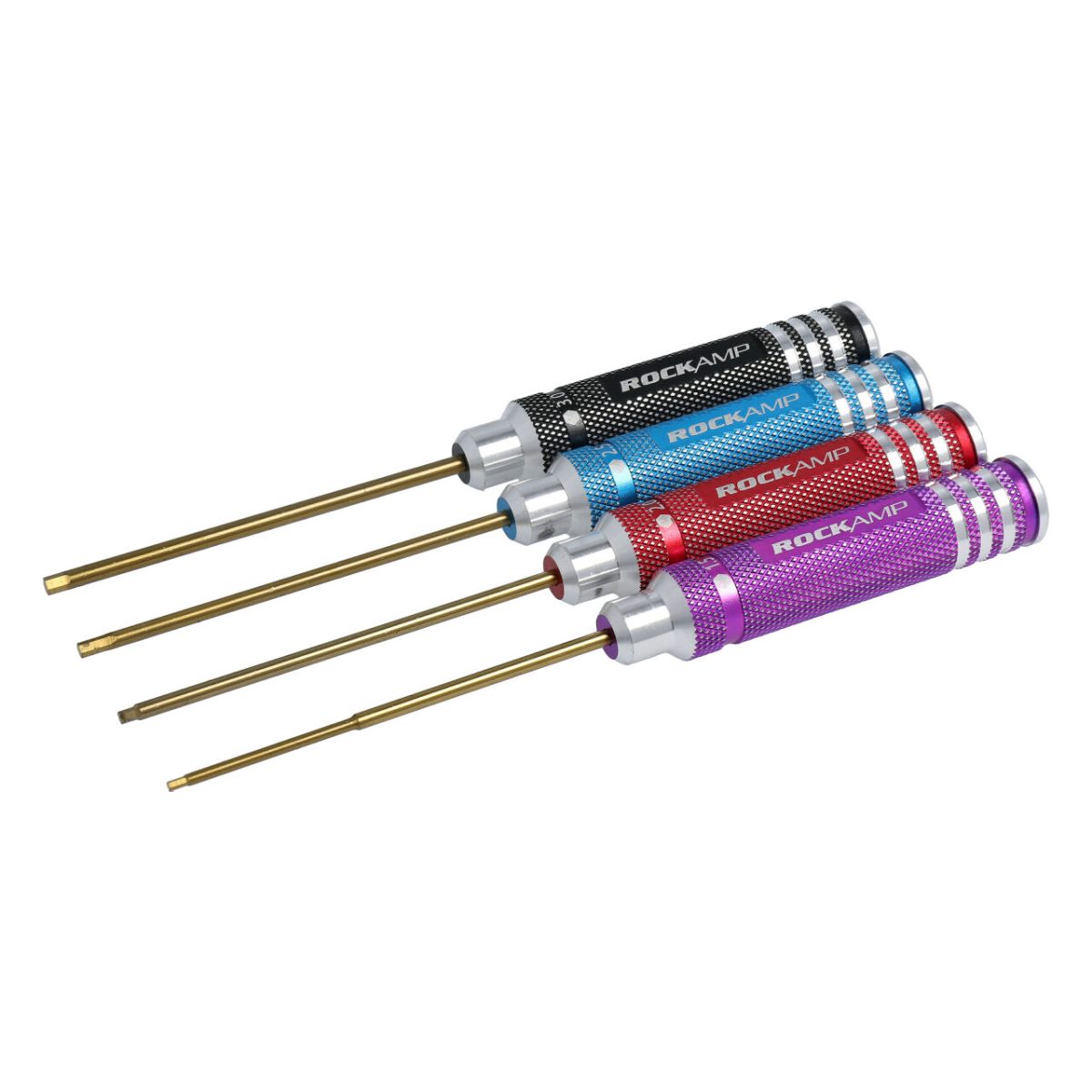 Rockamp Set Hexagon socket 1.5 / 2.0 / 2.5 / 3.0mm HSS Titanium Coated - Image 1