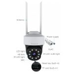 VStarcam CS665Q 4Mpixels Ρομποτική IP PT Κάμερα, WiFi-Ethernet, Με Ήχο, IP66, microSD, IR + White Light, Dual WiFi 2.4Ghz & 5GHz - Image 2