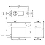 SAVOX SW-0231MG Plus Servo 25Kg 0,15s Metal Gear WP - Image 4