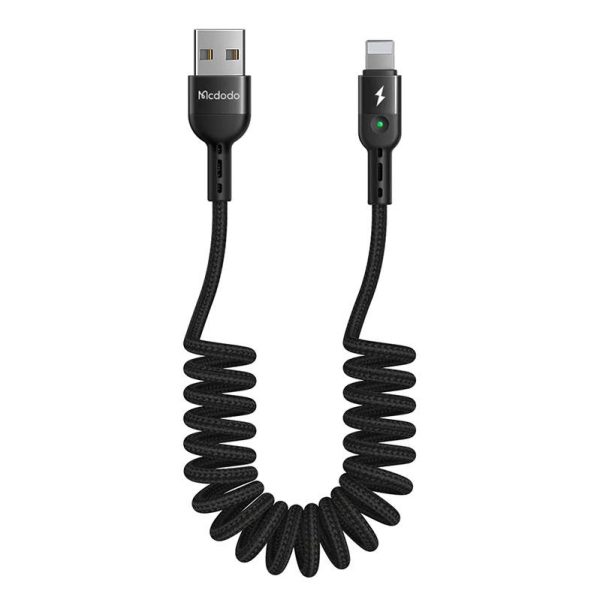 Mcdodo USB to Lightning Cable Spring 1.8m CA-6410 (Black)