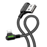 Mcdodo Angled USB to Lightning Cable 1.8m (Black) (CA-4673) - Image 2