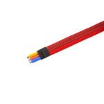 Revtec - Wire Protection Sleeve - Braided - 8mm - Red - 1m - Image 2