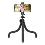 APEXEL Octopus Flexible Tripod with GoPro Adapter APL-JJ025 (Black)