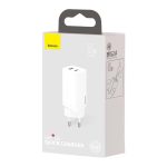 Baseus GaN2 Lite USB+USB-C 65W EU (White) - Image 4