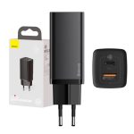 Baseus GaN2 Lite USB+USB-C 65W EU (Black)