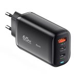 Essager GaN Charger 2xUSB-C 1xUSB-A 65W (Black)