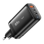 Essager GaN Charger 2xUSB-C 1xUSB-A 65W (Black) - Image 2