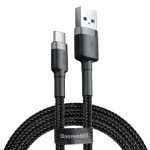 Baseus Καλώδιο USB-C Cafule 2A 2m (Γκρι/Μαύρο)