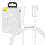 Baseus Καλώδιο USB σε Lightning Superior Series 2.4A 1m (Λευκό)