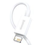 Baseus Καλώδιο USB σε Lightning Superior Series 2.4A 1m (Λευκό) - Image 4
