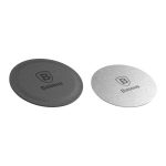 Baseus Σετ με Μεταλλικά Holder για Μαγνητική Βάση Κινητού 2τμχ (Μαύρο/Ασημί)