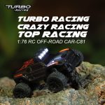 Turbo Racing 1:76 C81 Off-Road RC Car RTR (Deep Grey/Orange) - Image 6