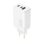 Maxlife PD QC Charger 2x USB-C 1x USB-A 65W MXTC-08-65ACC White