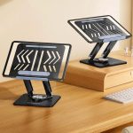 Wozinsky WRS-CPY84SB Aluminum Laptop Stand + Smartphone Stand - Black - Image 10