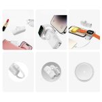 Wozinsky WF16-YCS 5000mAh 15W USB-C Mini Power Bank with Built-in USB-C Cable & Apple Watch Charger - White - Image 10