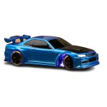 Turbo Racing 1/76 C64 DRIFT RC Car RTR (Metallic Blue)