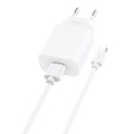 Foneng Fast Charger 1x USB EU28 12W QC 3.0+ USB Type C Cable