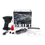 LIEBAO 1/43 RC Drift Race Car 4WD with Gyro RTR (Black/White) - Image 2