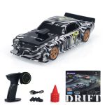 LIEBAO 1/43 RC Drift Race Car 4WD with Gyro RTR (Black/White)
