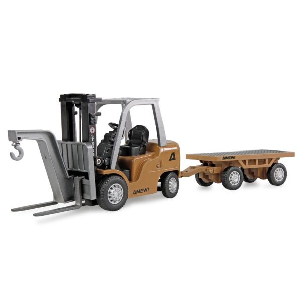 Amewi Mini Metal Forklift with Trailer Proportional 8Ch 1/64 RTR