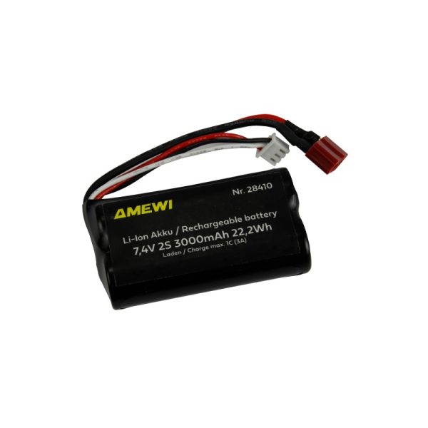 Amewi Li-Ion Battery 2S 7.4V 3000mah (T-Plug)