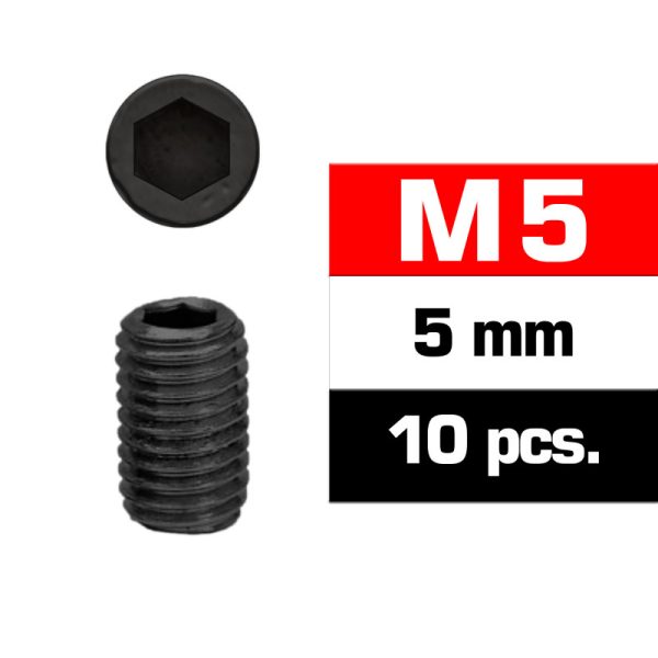 Ultimate Racing M5x5mm Set Screws (10pcs)